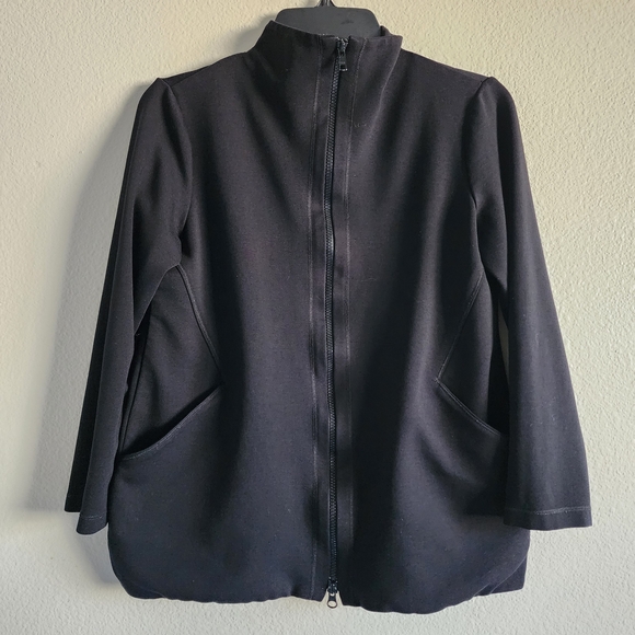 Eileen Fisher Black Utility Jacket - Picture 5 of 8